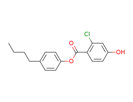 Benzoic acid, 2-chloro-4-hydroxy-, 4-butylphenyl ester