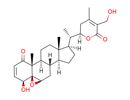 Ergosta-2,24-dien-26-oicacid,5,6-epoxy-4,22,27-trihydroxy-1-oxo-,d-lactone,(4b,5b,6b,22R)-