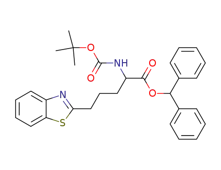 5-Benzothiazol-2-yl-2-tert-butoxycarbonylamino-pentanoic acid benzhydryl ester