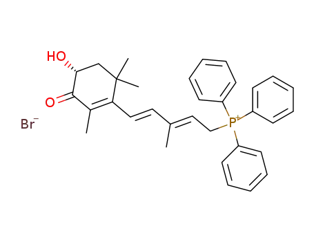 <5-((R)-4-Hydroxy-2,6,6-trimethyl-3-oxo-1-cyclohexenyl)-3-methyl-2,4-pentadienyl>triphenylphosphoniumbromid