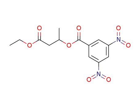 Molecular Structure of 81378-01-0 (Butanoic acid, 3-[(3,5-dinitrobenzoyl)oxy]-, ethyl ester)