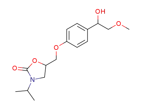3-(2-propyl)-5-<<4-(1-hydroxy-2-methyloxyethyl)phenoxy>methyl>-2-oxazolidone