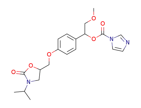 Imidazole-1-carboxylic acid 1-[4-(3-isopropyl-2-oxo-oxazolidin-5-ylmethoxy)-phenyl]-2-methoxy-ethyl ester