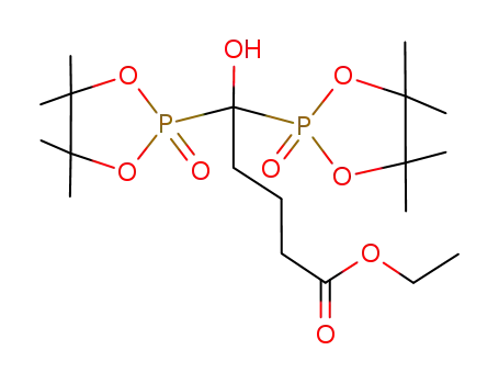 5-Hydroxy-5,5-bis-(4,4,5,5-tetramethyl-2-oxo-2λ5-[1,3,2]dioxaphospholan-2-yl)-pentanoic acid ethyl ester