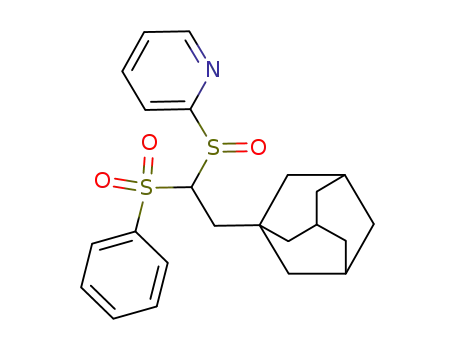 2-(2-Adamantan-1-yl-1-benzenesulfonyl-ethanesulfinyl)-pyridine