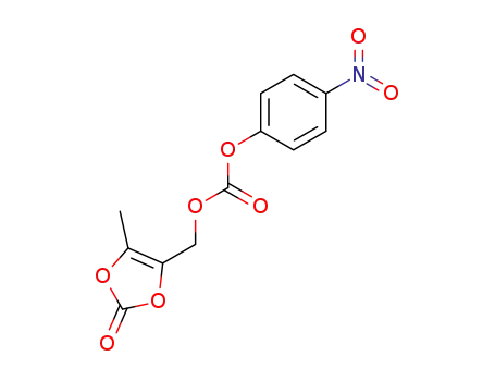 Molecular Structure of 173604-87-0 ((5-Methyl-2-oxo-1,3-dioxol-4-yl)methyl 4-nitrophenyl carbonate)