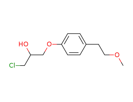 Molecular Structure of 56718-76-4 (rac 1-Chloro-3-[4-(2-methoxyethyl)phenoxy]-2-propanol)