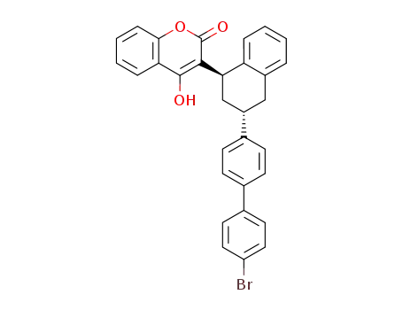 (3-[(1R,3R)-3-[4-(4-bromophenyl)phenyl]-1,2,3,4-tetrahydronaphthalen-1-yl]-4-hydroxychromen-2-one)