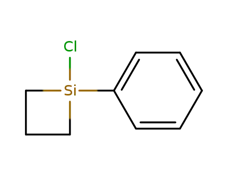 Molecular Structure of 3401-28-3 (Silacyclobutane, 1-chloro-1-phenyl-)