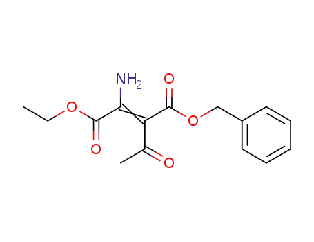 2-amino-3-benzyloxycarbonyl-4-oxo-2-pentenoic acid ethyl ester