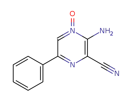 2-amino-3-cyano-5-phenylpyrazine-1-N-oxide