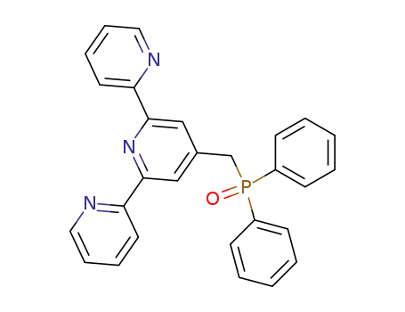 Molecular Structure of 208597-43-7 (2,2':6',2''-Terpyridine, 4'-[(diphenylphosphinyl)methyl]-)