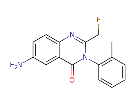 6-amino-2-fluoromethyl-3-(o-tolyl)-4(3H)-quinazolinone
