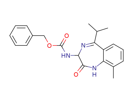 (3RS)-3-benzyloxycarbonylamino-2,3-dihydro-5-isopropyl-9-methyl-1H-1,4-benzodiazepin-2-one