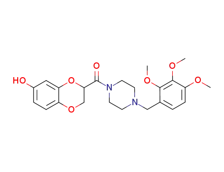 7-HYDROXY-2-[4-(2,3,4-TRIMETHOXYBENZYL)PIPERAZIN-1-YLCARBONYL]-2,3-DIHYDRO-1,4-BENZODIOXIN