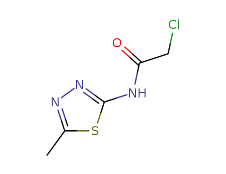 Molecular Structure of 21521-87-9 (2-CHLORO-N-(5-METHYL-1,3,4-THIADIAZOL-2-YL)ACETAMIDE)