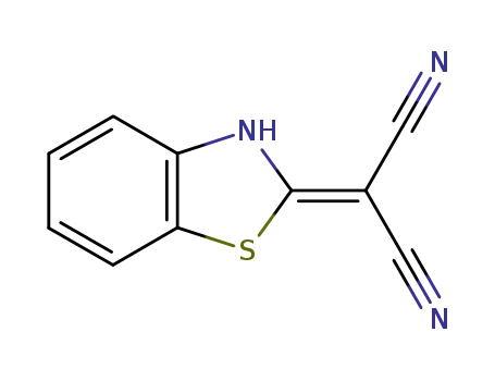 Molecular Structure of 4464-52-2 (Propanedinitrile, 2(3H)-benzothiazolylidene- (9CI))