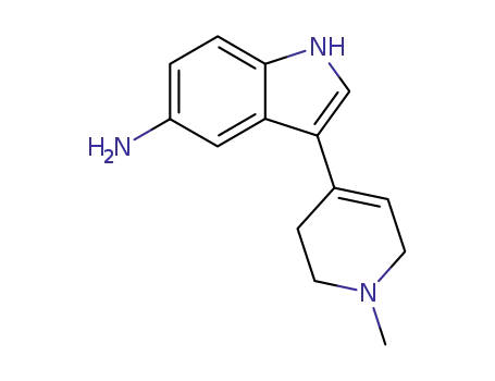 Molecular Structure of 116480-62-7 (1H-Indol-5-amine, 3-(1,2,3,6-tetrahydro-1-methyl-4-pyridinyl)-)
