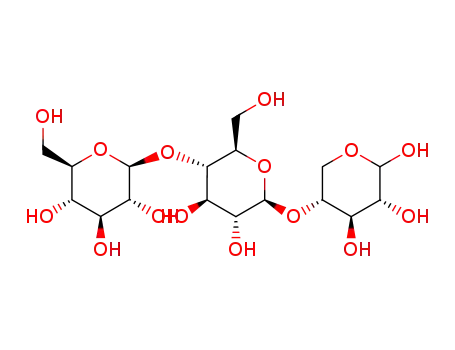 β-D-glucopyranosyl-(1->4)-β-D-glucopyranosyl-(1->4)-D-xylopyranose