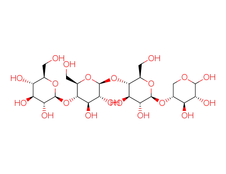 β-D-glucopyranosyl-(1->4)-β-D-glucopyranosyl-(1->4)-β-D-glucopyranosyl-(1->4)-D-xylopyranose