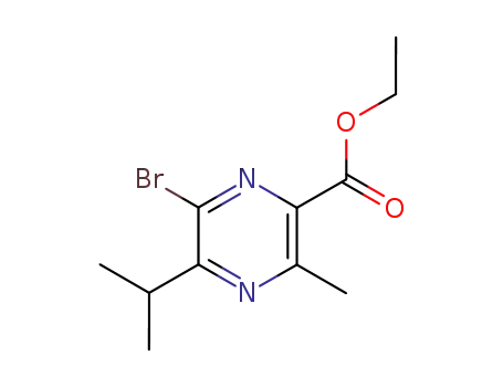 6-bromo-5-isopropyl-3-methylpyrazine-2-carboxylic acid ethyl ester
