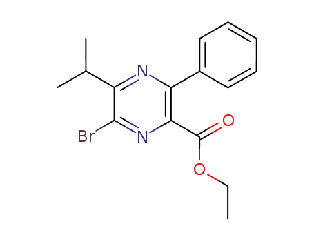 6-bromo-5-isopropyl-3-phenylpyrazine-2-carboxylic acid ethyl ester