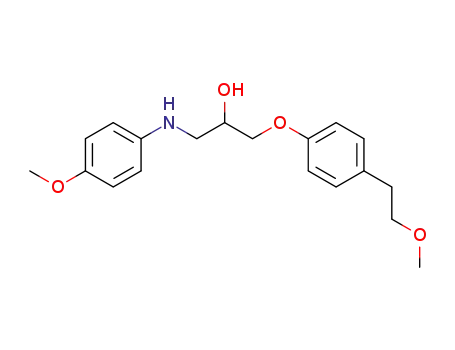 1-[4-(2-methoxy-ethyl)-phenoxy]-3-(4-methoxy-phenylamino)-propan-2-ol