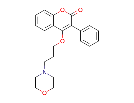 Molecular Structure of 64555-45-9 (2H-1-Benzopyran-2-one, 4-[3-(4-morpholinyl)propoxy]-3-phenyl-)
