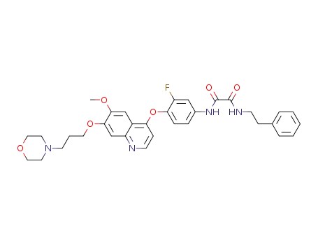 N-(3-fluoro-4-{[6-methoxy-7-(3-morpholin-4-ylpropoxy)quinolin-4-yl]oxy}phenyl)-N'-(2-phenylethyl)ethanediamide