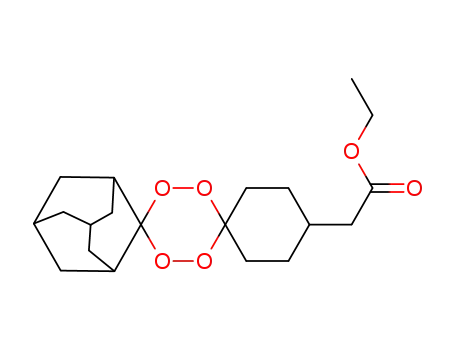 ethyl dispiro[cyclohexane-1,3'-[1,2,4,5]tetroxane-6',2''-tricyclo[3.3.1.1(3,7)]decan]-4-ylacetate