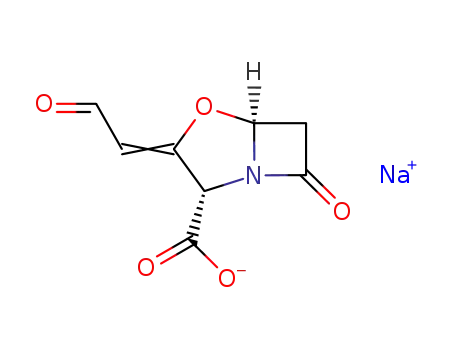 sodium 3-oxoethylidene-7-oxo-4-oxa-1-azabicyclo-[3.2.0] heptane-2-carboxylate