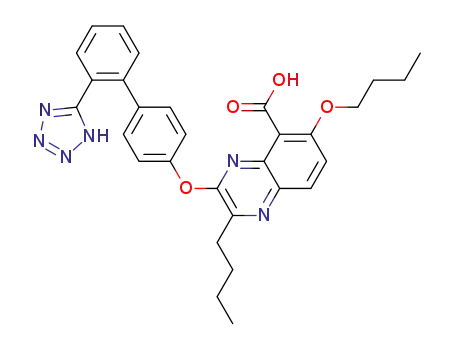 6-(Butoxy)-2-butyl-3-[[2'-(1H-tetrazol-5-yl)[1,1'-biphenyl]-4-yl]oxy]quinoxaline-5-carboxylic acid