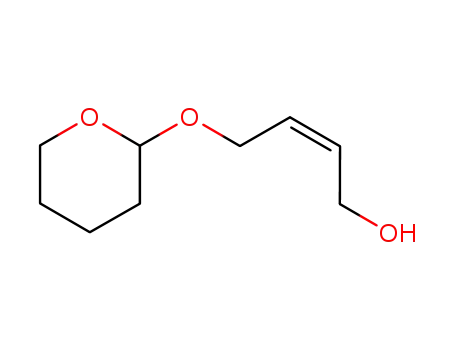 Molecular Structure of 57323-06-5 ((Z)-4-[(Tetrahydro-2H-pyran-2-yl)oxy]-2-buten-1-ol)