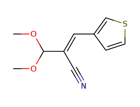 2-(Dimethoxymethyl)-3-(thien-3-yl)acrylonitrile