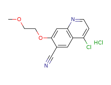 4-Chloro-6-cyano-7-(2-methoxyethoxy)quinoline hydrochloride