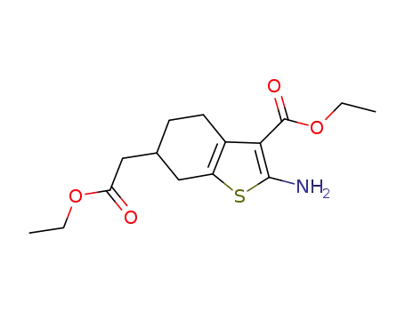 ethyl 2-amino-6-(2-ethoxy-2-oxoethyl)-4,5,6,7-tetrahydro-1-benzothiophene-3-carboxylate