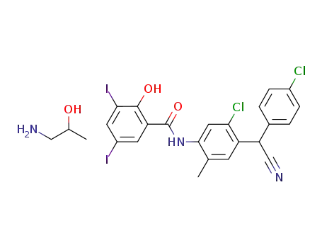 isopropanolamine closantel salt