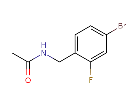 Molecular Structure of 877129-98-1 (Acetamide, N-[(4-bromo-2-fluorophenyl)methyl]-)
