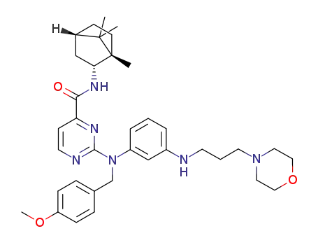 2-((4-methoxybenzyl)-(3-(3-morpholinopropylamino)phenyl)amino)-N-(1,7,7-trimethylbicyclo[2.2.1]heptan-endo-2-yl)pyrimidine-4-carboxamide