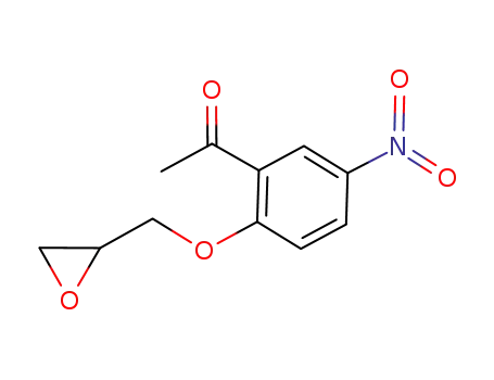 Molecular Structure of 329722-31-8 (5-Nitro-2-(oxiranylMethoxy)acetophenone)