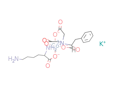 potassium [(N,N-bis(carboxymethyl)-(R)-phenylalanine)(lysine)cobalt(III)]