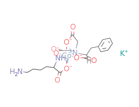 potassium [(N,N-bis(carboxymethyl)-(S)-phenylalanine)(lysine)cobalt(III)]