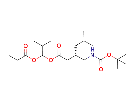 (S)-3-(tert-butoxycarbonylamino-methy)-5-methyl-hexanoic acid 2-methyl-1-propionyloxy-propyl ester
