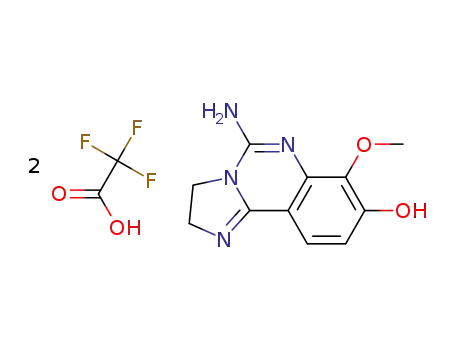 5-amino-7-methoxy-2,3-dihydroimidazo[1,2-c]quinazolin-8-ol bis(trifluoroacetate)