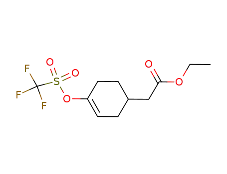ethyl 2-(4-(((trifluoromethyl)sulfonyl)oxy)cyclohex-3-en-1-yl)acetate