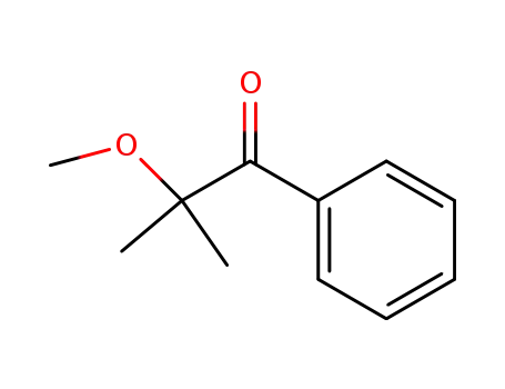 Molecular Structure of 59671-36-2 (1-Propanone, 2-methoxy-2-methyl-1-phenyl-)