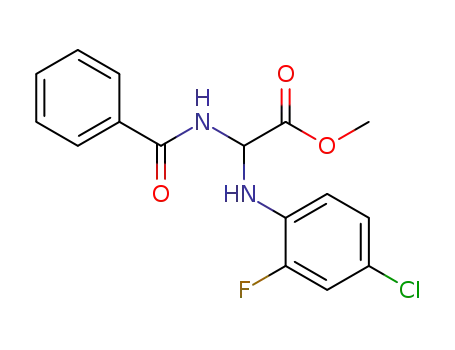 methyl 2-benzamido-2-(4-chloro-2-fluorophenylamino)acetate