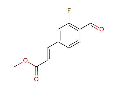 (E)-methyl 3-(3-fluoro-4-formylphenyl)acrylate
