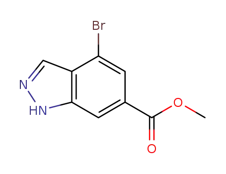Molecular Structure of 885518-47-8 (Methyl 4-bromo-6-(1H)-ind...)