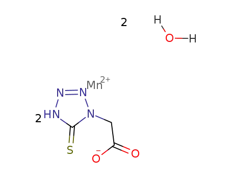 Mn(5-mercapto-1H-tetrazole-1-acetic acid (1-))2(H2O)2